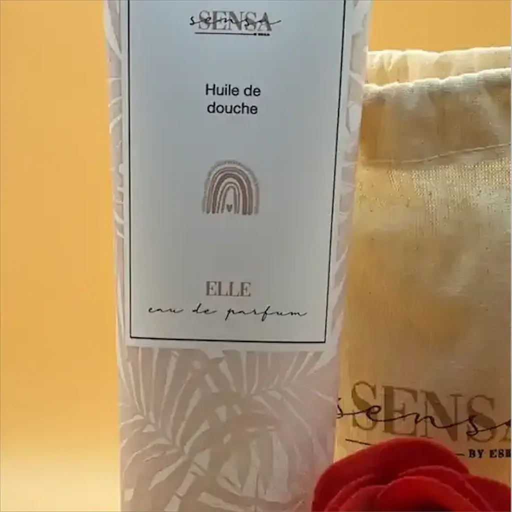 Eskalia Huile de Douche Elle Sensa 250ml - soin corps parfumé framboise citron musc