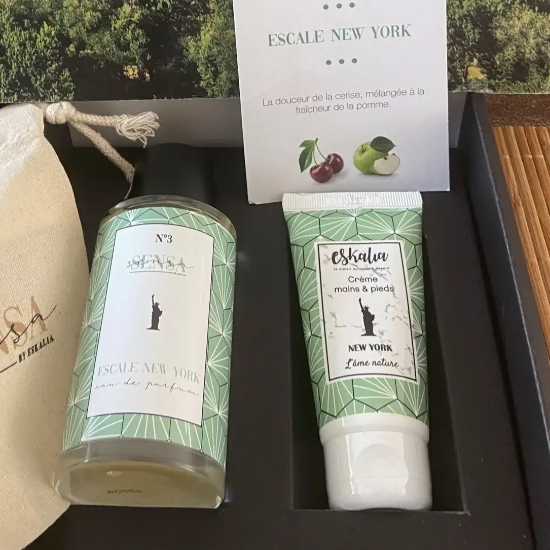 Coffret Eskalia Escale New York Sensa eau de parfum et crème mains