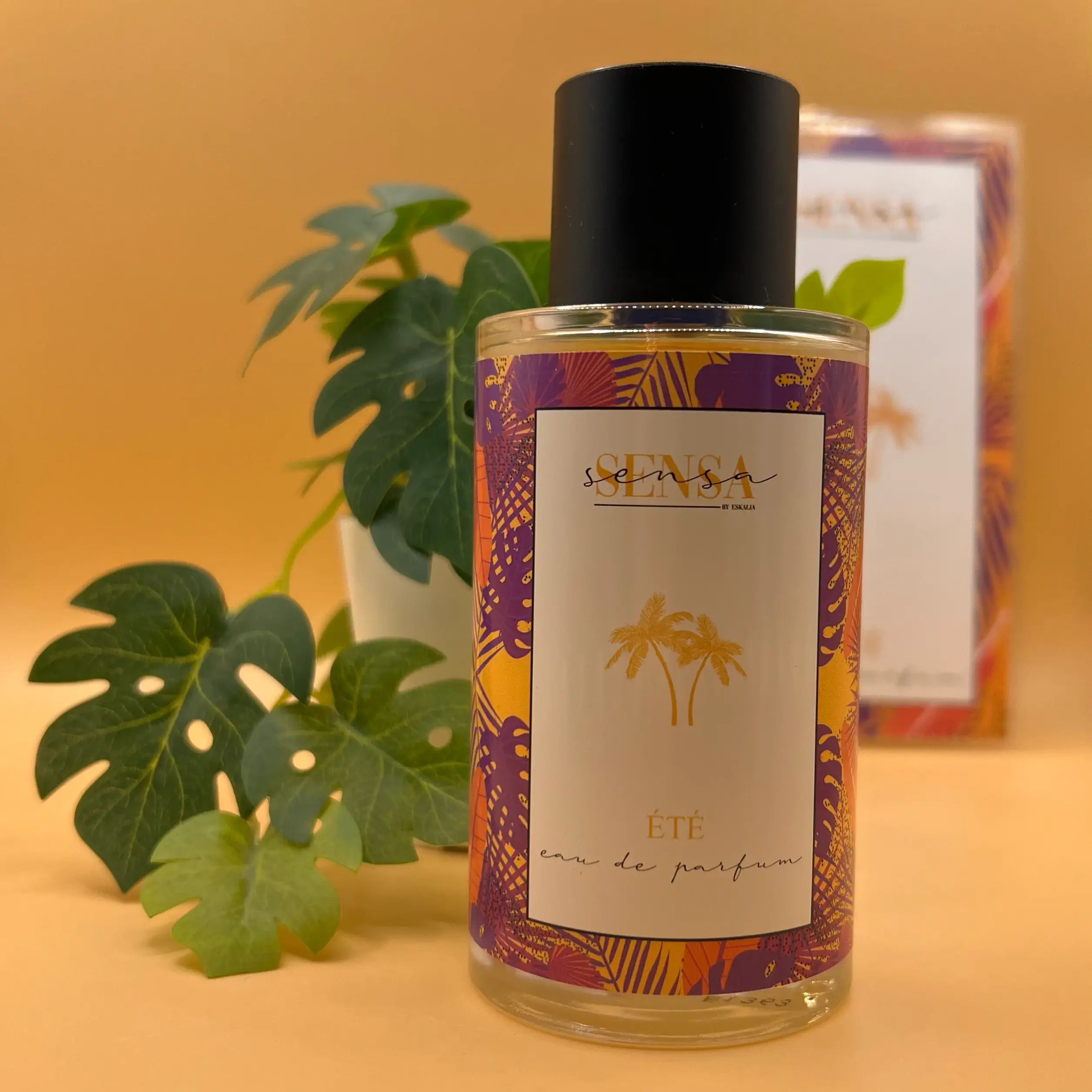 Eau de parfum Eskalia Sensa Été Escale Costa Rica 100ml - flacon vaporisateur parfum fruité gourmand prune coco vanille