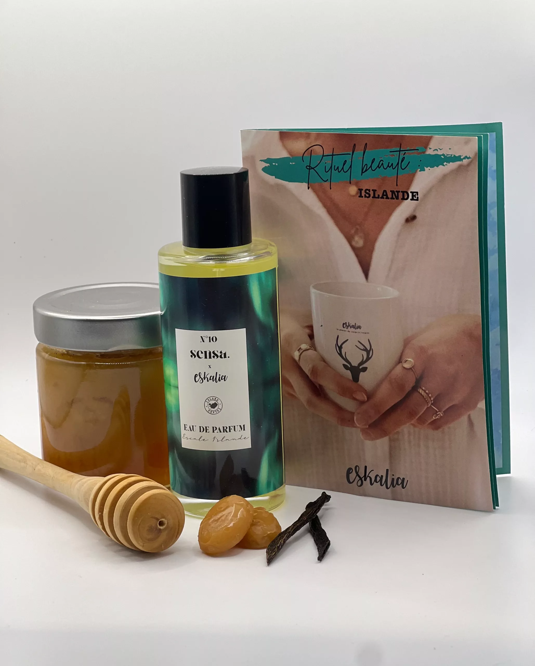 Eau de Parfum Escale Islande N°10 Sensa by Eskalia - flacon 100ml parfum gourmand miel vanille caramel