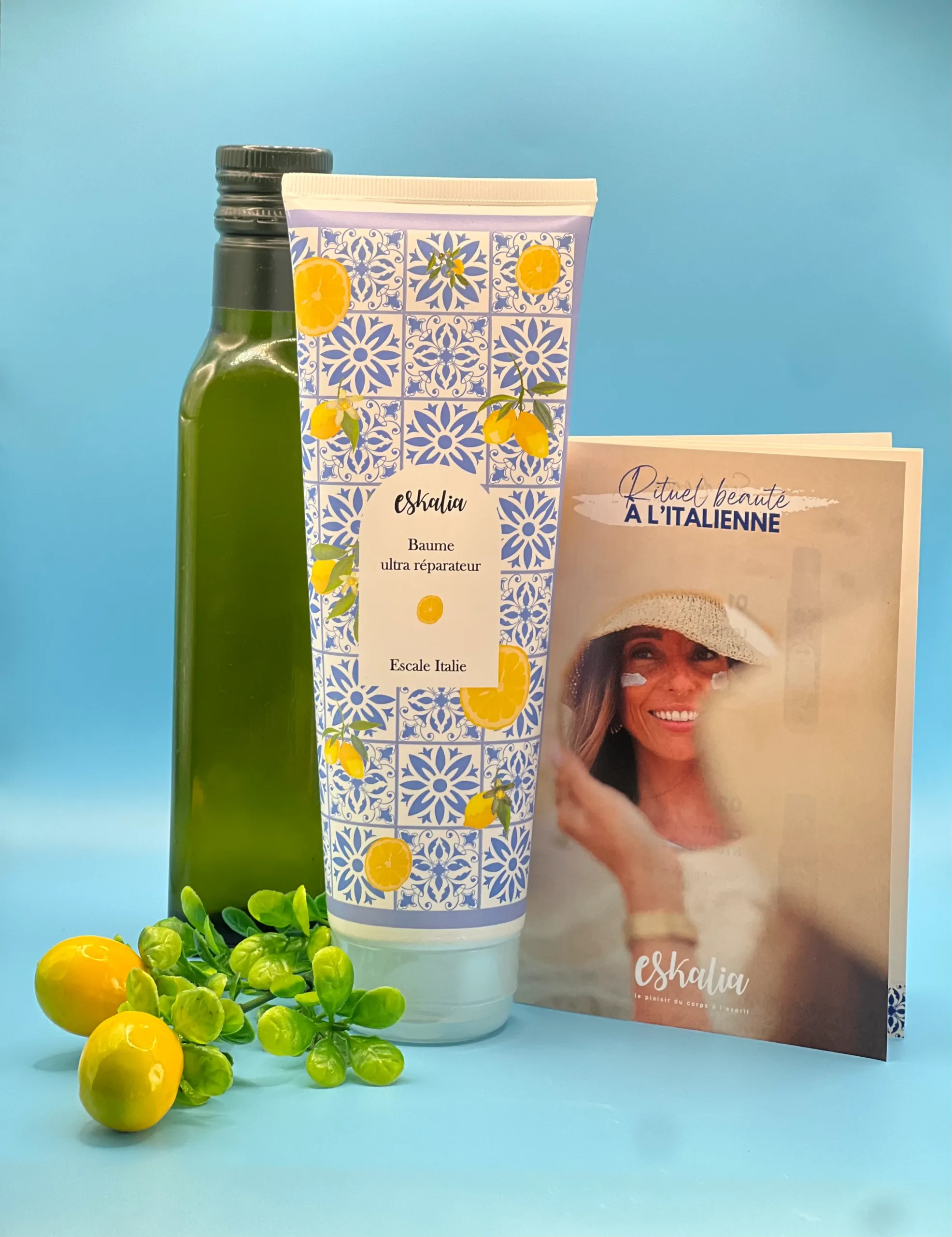 Baume ultra-réparateur Eskalia Escale Italie 250ml - soin corps nourrissant karité citron