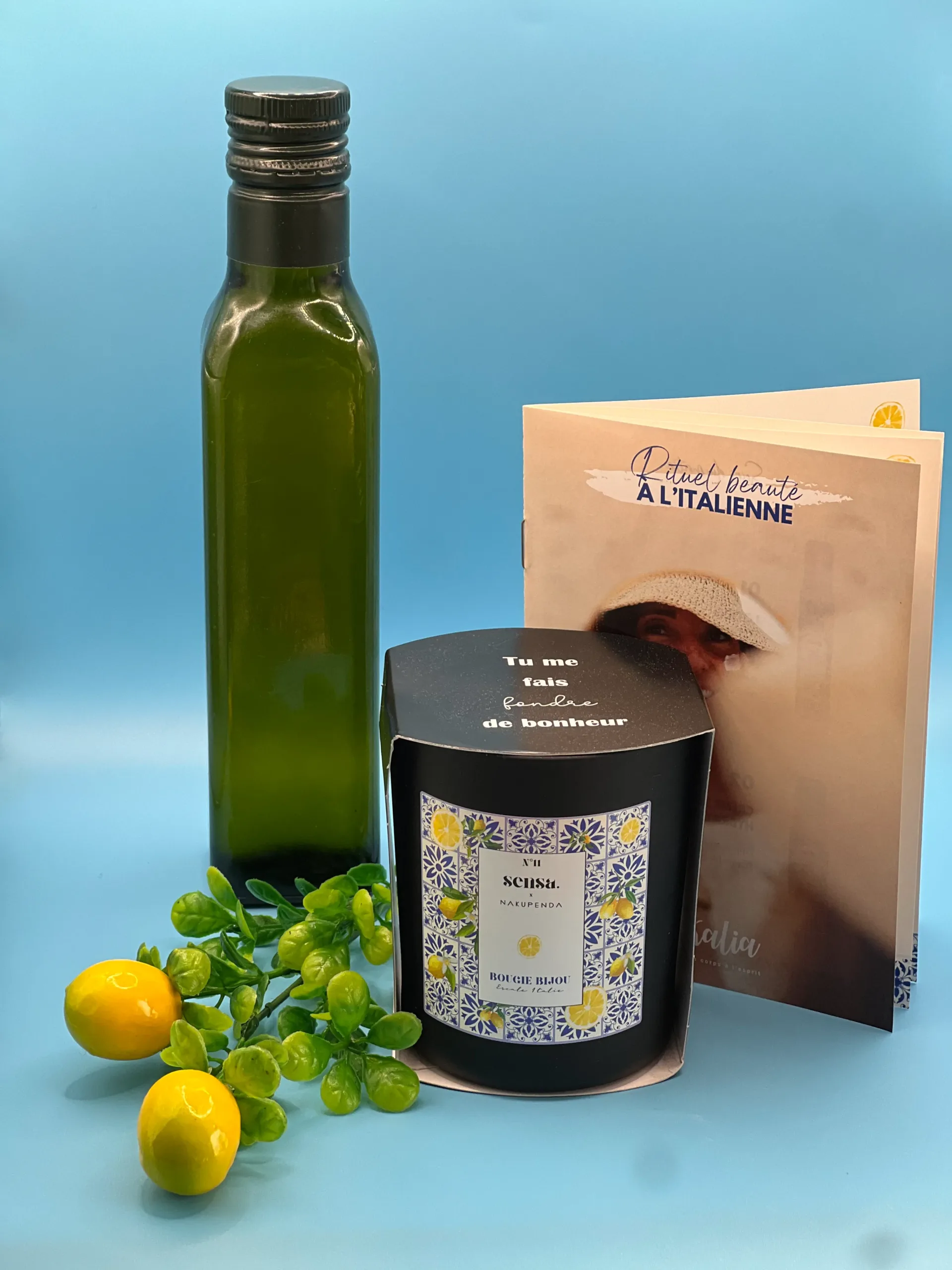 Bougie bijou parfumée Eskalia Sensa Nakupenda Escale Italie avec bijou surprise en acier inoxydable