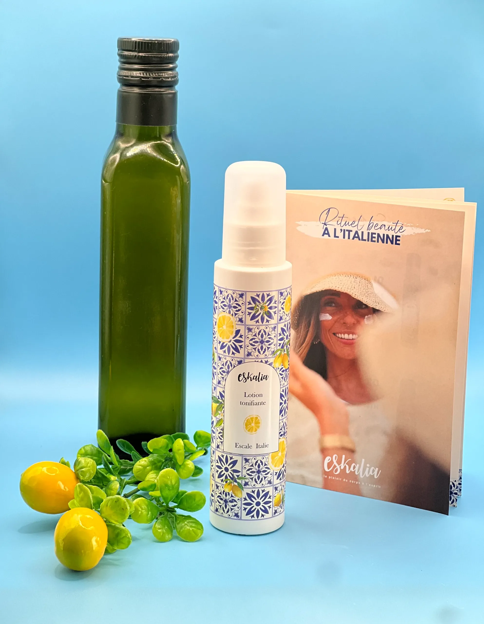 Lotion tonifiante visage Eskalia Escale Italie 100ml flacon atomiseur cosmétique française