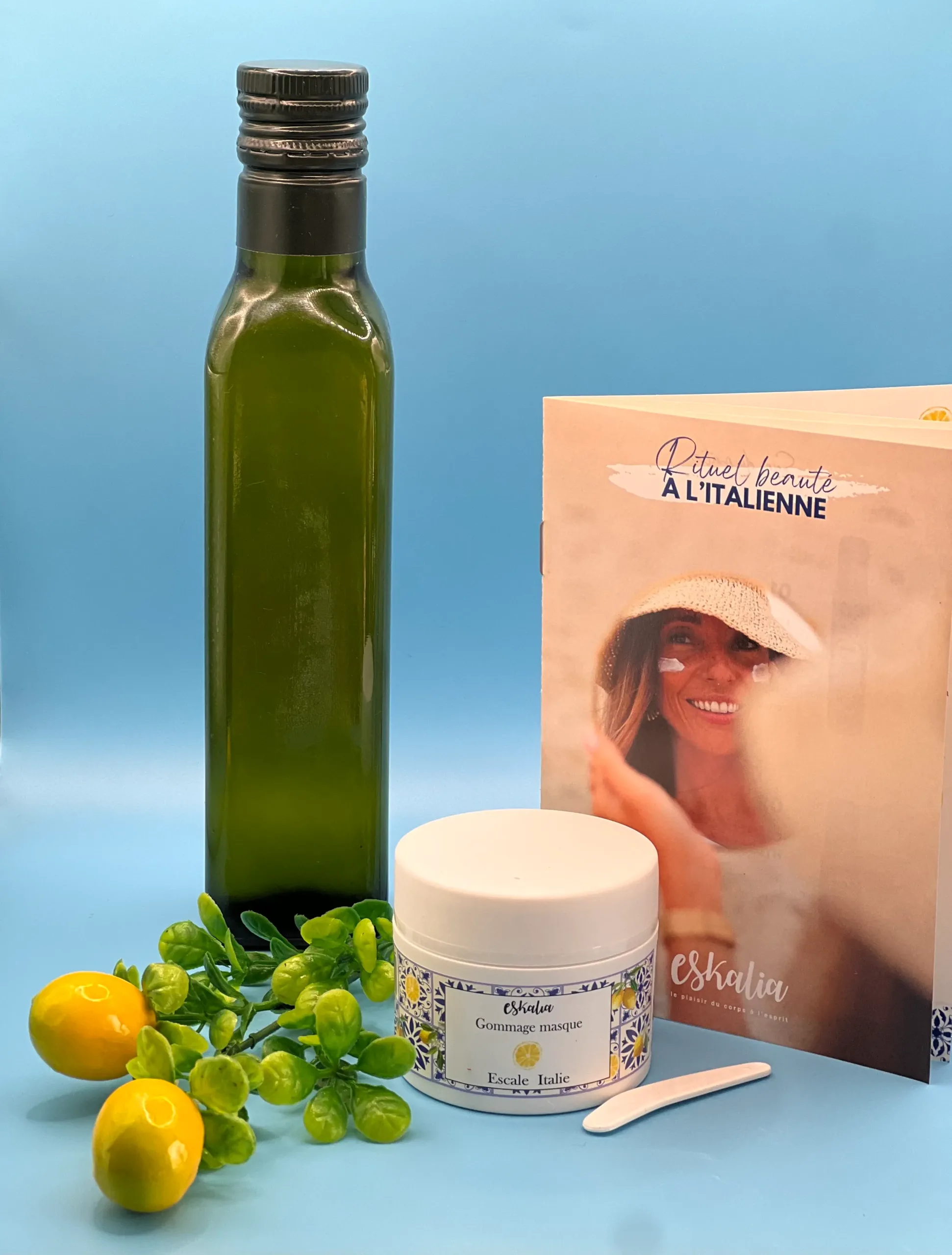 Gommage masque 2 en 1 Eskalia Escale Italie soin exfoliant hydratant visage